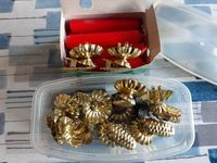 Vintage / Retro  10 X Goldfarbende Metallkerzenhalter mit Kerzen Nordrhein-Westfalen - Mechernich Vorschau