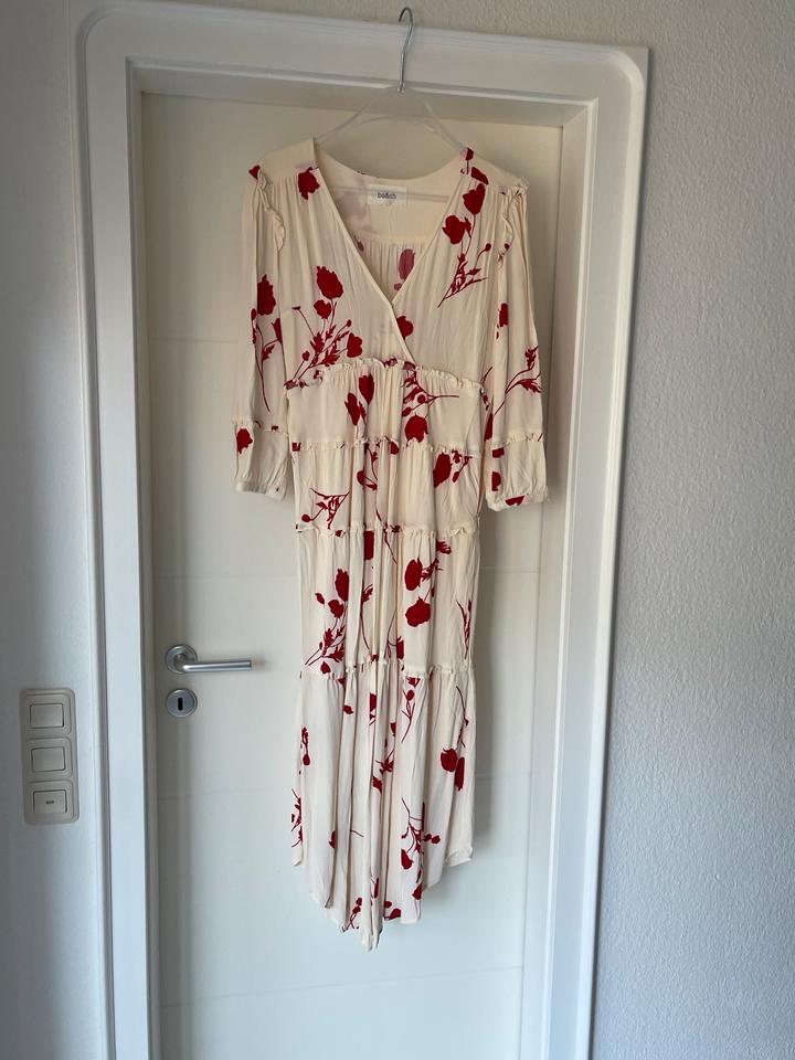 Ba&sh Bash Kleid Maxikleid beige rot wie neu Größe 1 36 in Grevenbroich