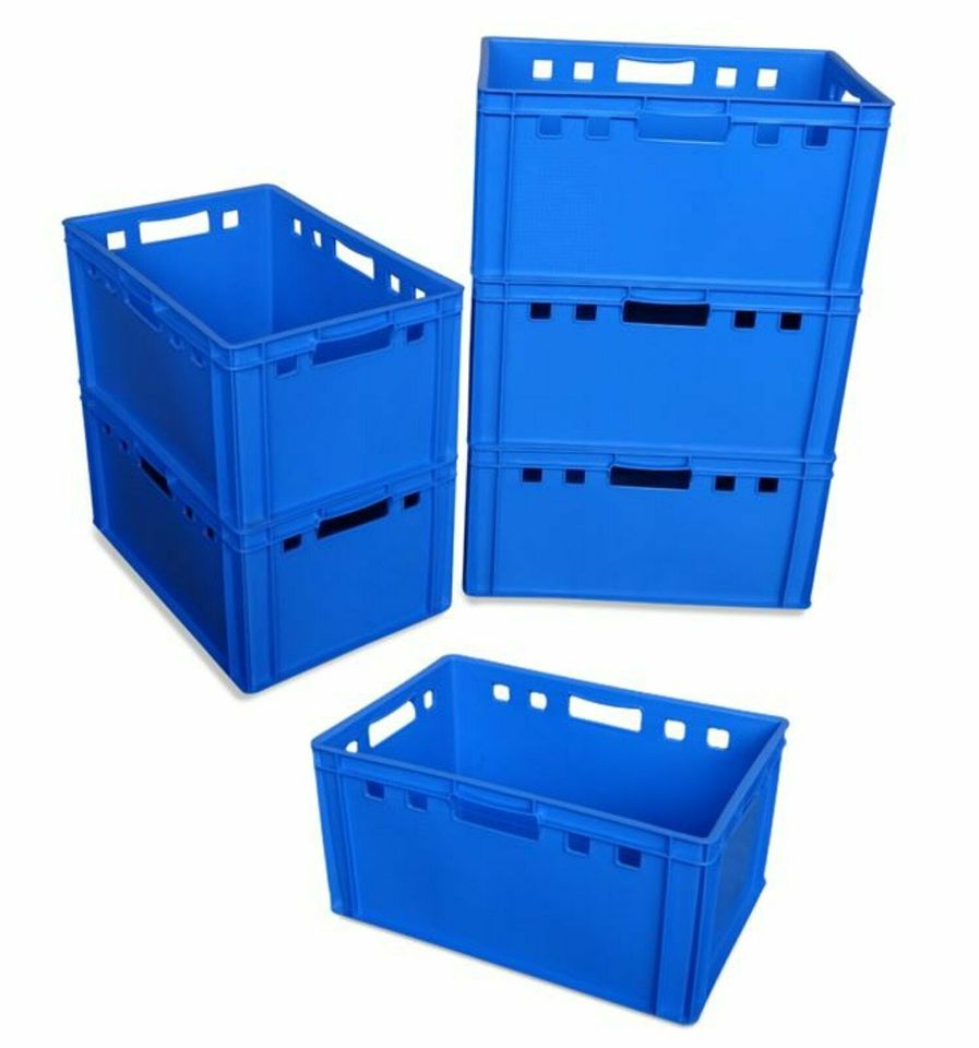 E3 Eurobehälter 60x40x30 cm Eurobox Stapelkiste blau NEU in Rain Lech