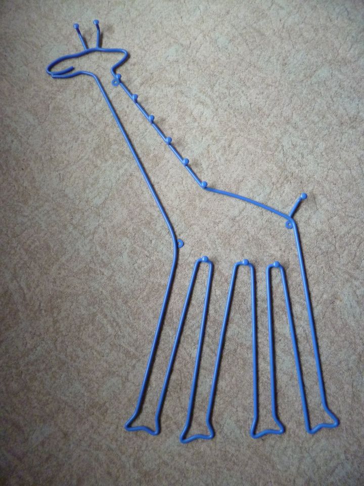 Wandgarderobe IKEA Giraffe blau 100 x 65 cm 12 Haken in Osterholz-Scharmbeck