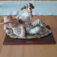 Keramikfigur von G. Armani, Motiv: Wandersmann mit Hund Nordrhein-Westfalen - Greven Vorschau