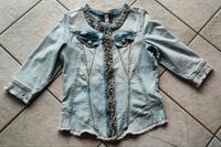 Tredy Jeans Jacke Hellblau Perlen Gr. 40 Bochum - Bochum-Ost Vorschau