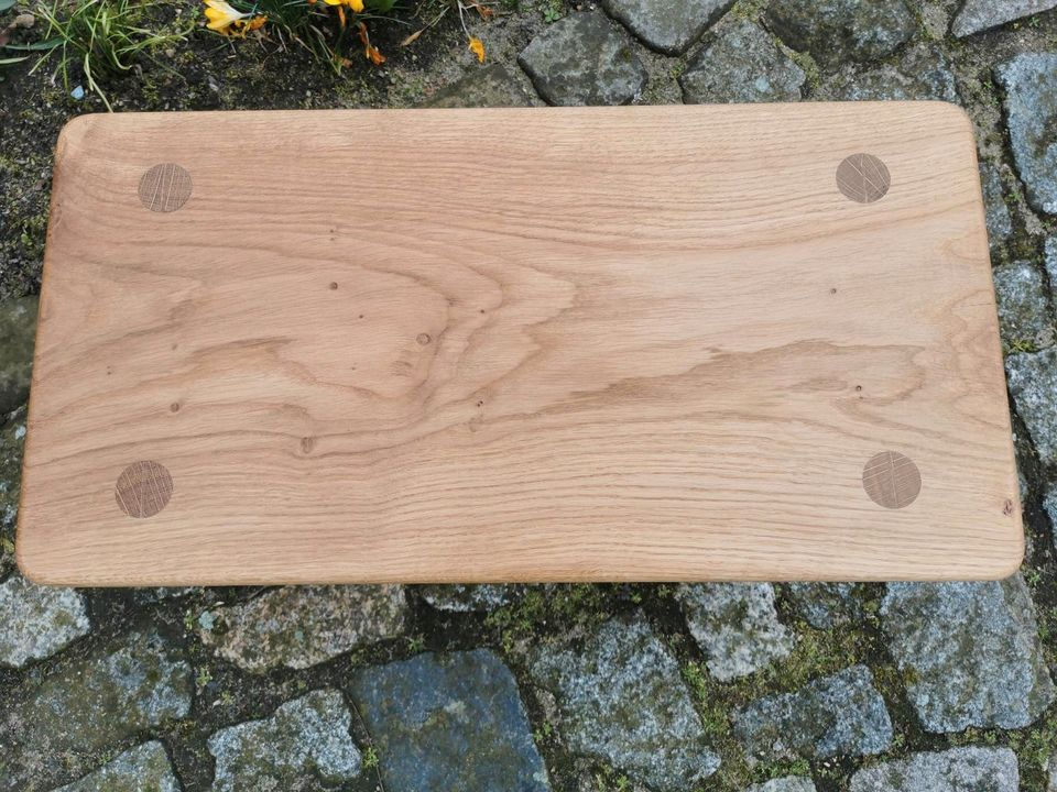 Holzhocker Eiche handmade in Schülp