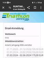 Startplatz für die Mitteldistanz Steinhuder Meer Triathlon Niedersachsen - Wesendorf Vorschau