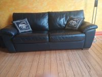 Sofa Schlafsofa Leder schwarz Couch Rheinland-Pfalz - Bingen Vorschau