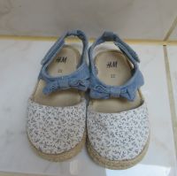 H&M Mädchen Sandalette Gr. 22 Sommer Sandale Klettverschluß Sachsen - Werdau Vorschau