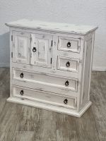 Kommode Schrank Massivholz Pinie Shabby Chic Weiß - MEXICO Möbel Dortmund - Hörde Vorschau