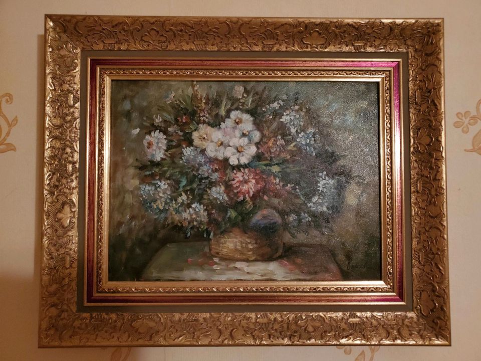 Gemälde Blumenvase Boucher in Heideblick-Bornsdorf