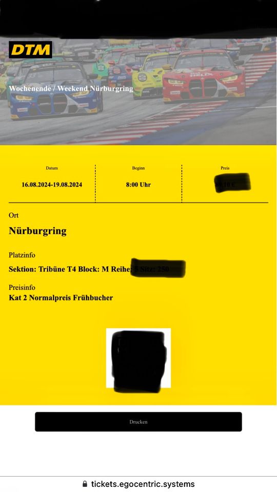 2x DTM Tickets 2024 Sonntag Nürburgring T4 in Vreden