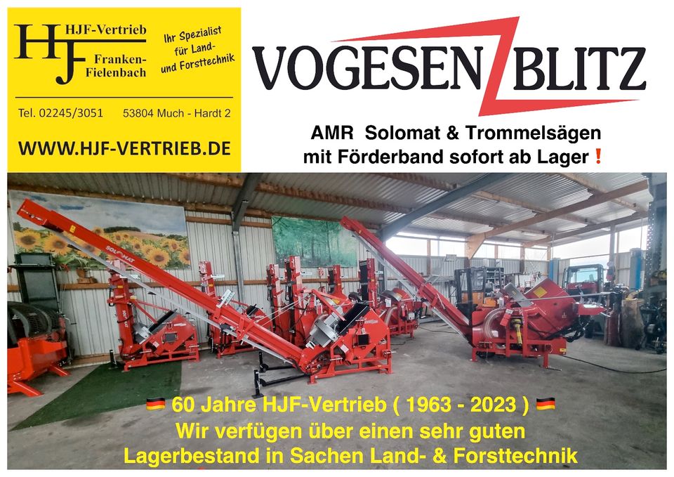 ⚠️ AMR® SOLOMAT® mech. Wippsäge, Kreissäge mit Förderband in Much