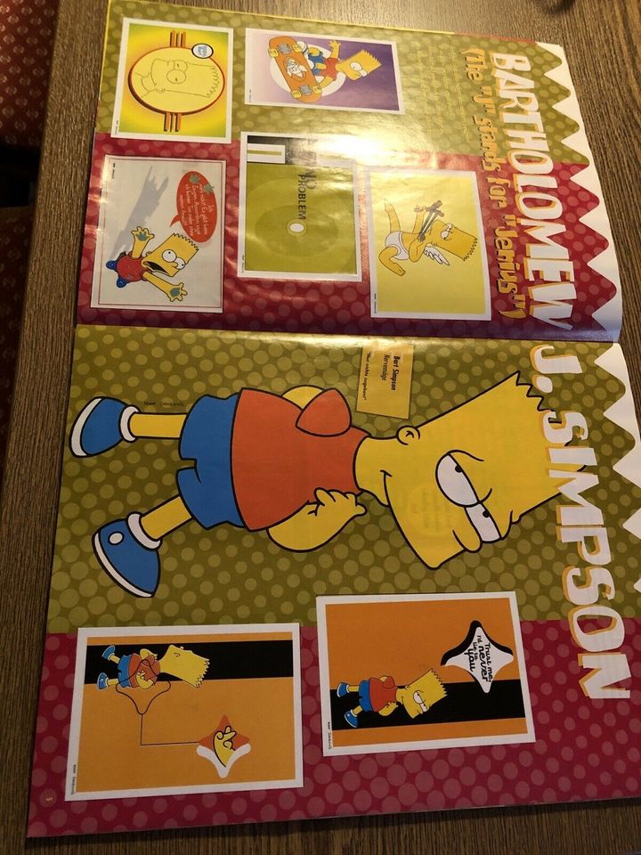 Simpsons Panini Sammelalbum 1999 komplett in Schwarzenfeld