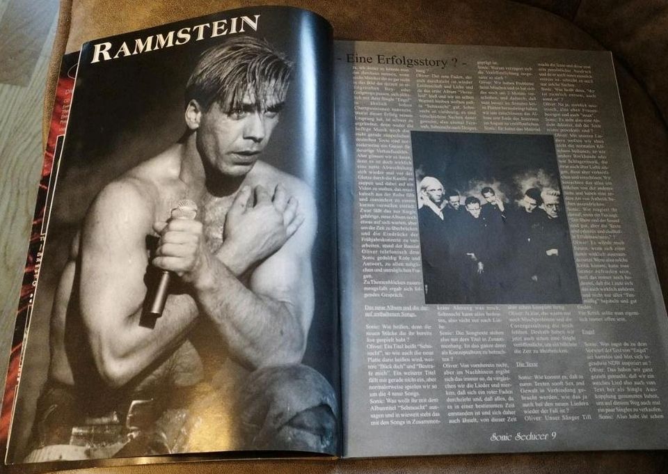 Sonic Seducer Magazin 3/97 mit Rammstein Poster und Bericht in Aurich