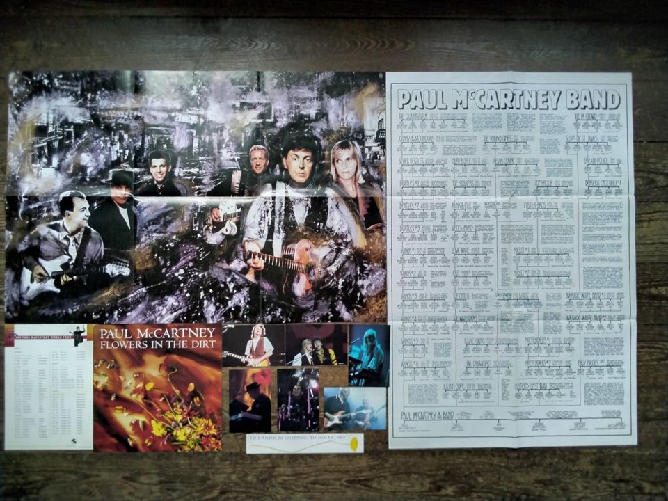 Paul McCartney lim. Poster Postkarten Aufkleber Family Tree 1989 in Kiel