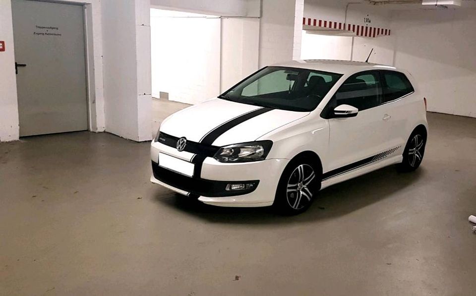 VW POLO 6R1 BLUEMOTION TDI WEISS 114 € STEUER EURO 5 TÜV NEU 2024 in Gievenbeck