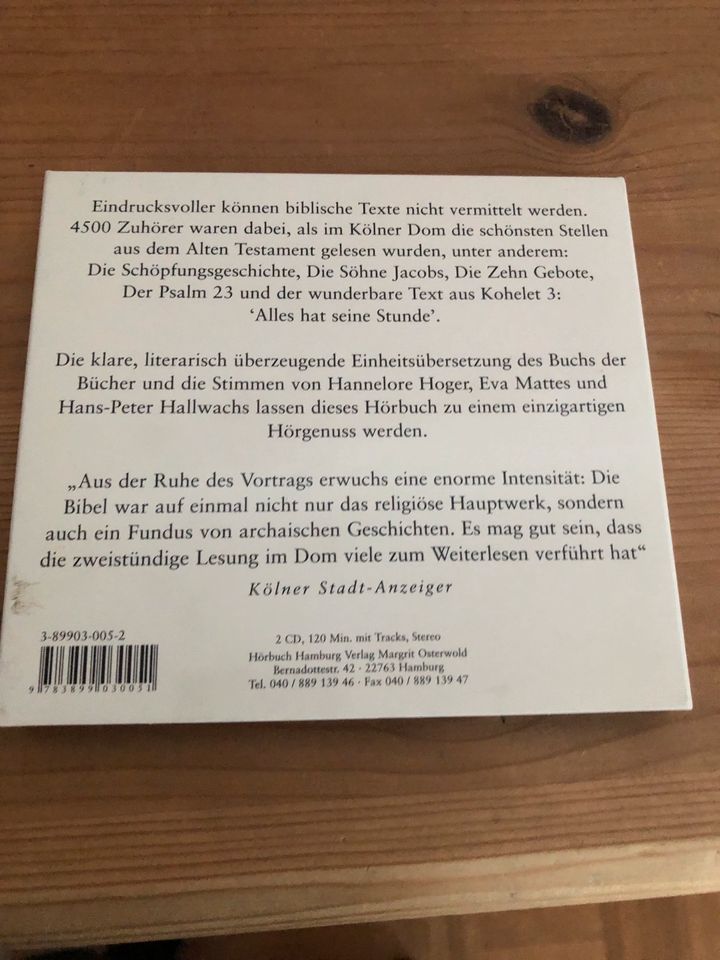 2 neuwertige CDs Stellen aus dem alten Testament in Wiesbaden