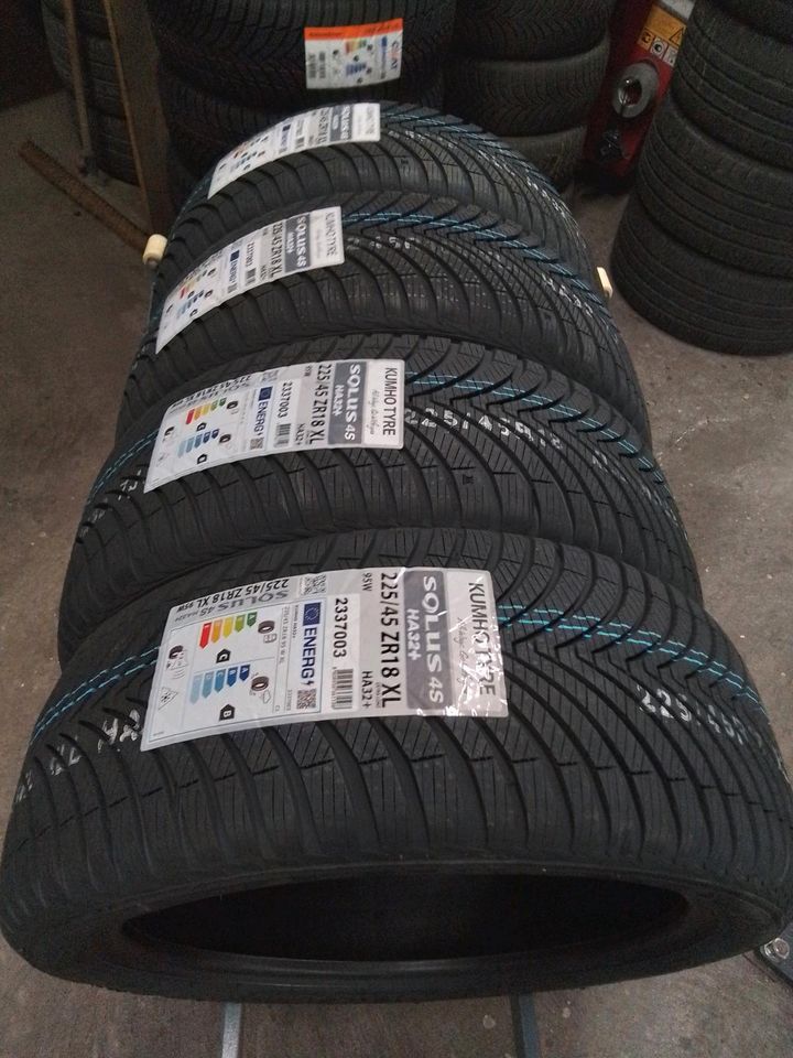 4 Neue Allwetterreifen/Ganzjahresreifen 225/45 ZR 18 Kumho in Sprendlingen