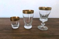 Vintage Kristall Gläser mit Goldrand Theresienthal Hessen - Kassel Vorschau