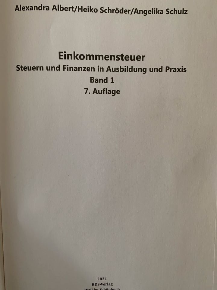 Buch Einkommensteuer Lehrbuch Steuern in Arnsberg