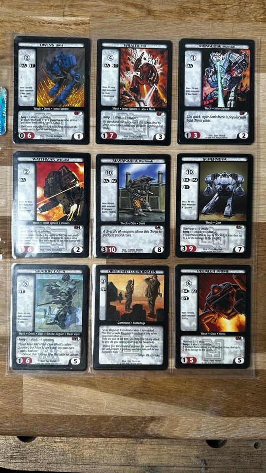 Sammlung von 250 Karten Battletech TCG / CCG Trading card game in Esslingen