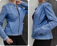 Damen echt Leder Lederjacke Milestone 38 Lamm Nappa OP 369€ Blau Nürnberg (Mittelfr) - Gebersdorf Vorschau