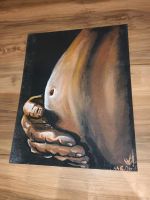 Bild Künstler Gemälde karton Leinwand babybauch schwangere Hand Baden-Württemberg - Stockach Vorschau