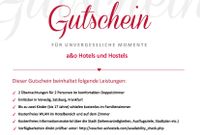 a&o Hotels und Hostels Gutschein 2 Übernachtungen für 2 Personen München - Milbertshofen - Am Hart Vorschau