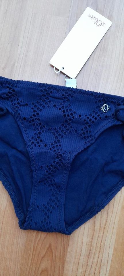 Triangel Häkel Bikini in navy blue von s.Oliver Gr 32 A/B in Dormagen