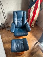 Stressless Sessel Chelsea, Bezug Leder Blau  Holz Untergestell. Niedersachsen - Wolfsburg Vorschau