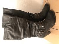 Stiefel 37 grau leicht gefüttert / Winter Herbst Nieten Hessen - Mücke Vorschau
