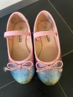 Glitzer-Ballerinas, Regenbogen-Glitzer-Schuhe,Gr. 28 Saarland - Blieskastel Vorschau