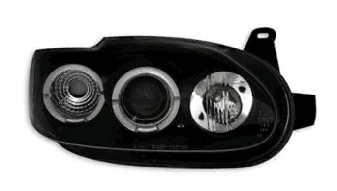 Ford Escort MK7 Angel Eyes Scheinwerfer schwarz BJ 2/95 - 8/00 in Espenau