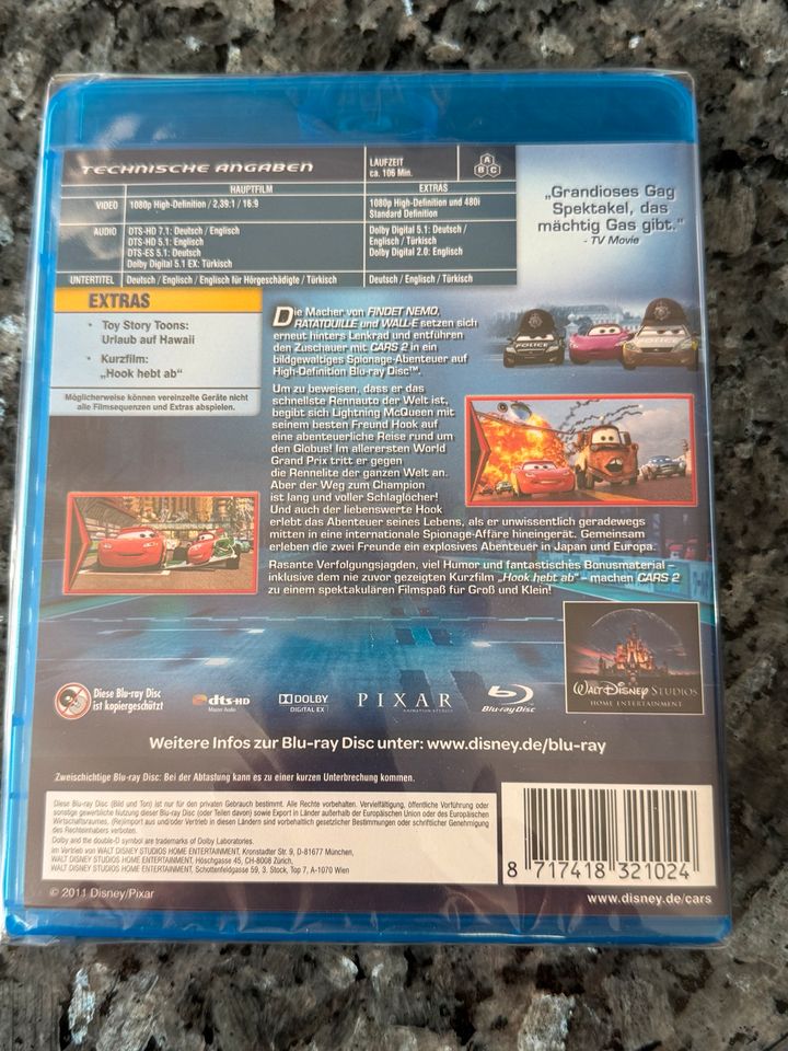 Cars 2 Blue-Ray DVD sonder Edition neu eingeschweißt. in Rodgau