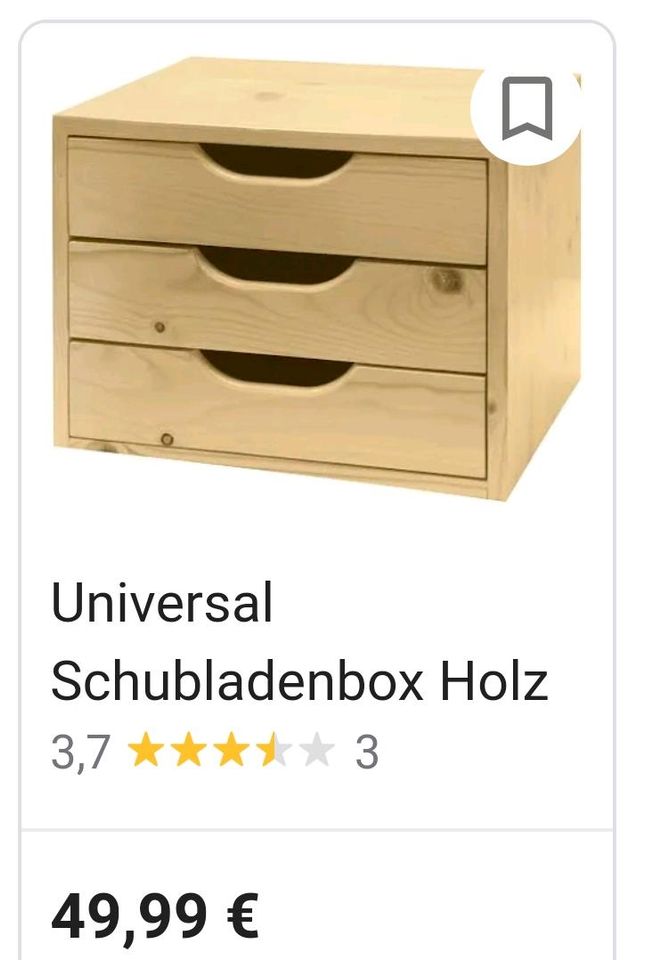 Holzbox mit Schubladen / Neu in Ehrenberg (Rhön)