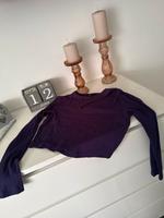 Vero Moda Shirt lila blau M 38 Brust Ausschnitt sexy crop top Niedersachsen - Hesel Vorschau