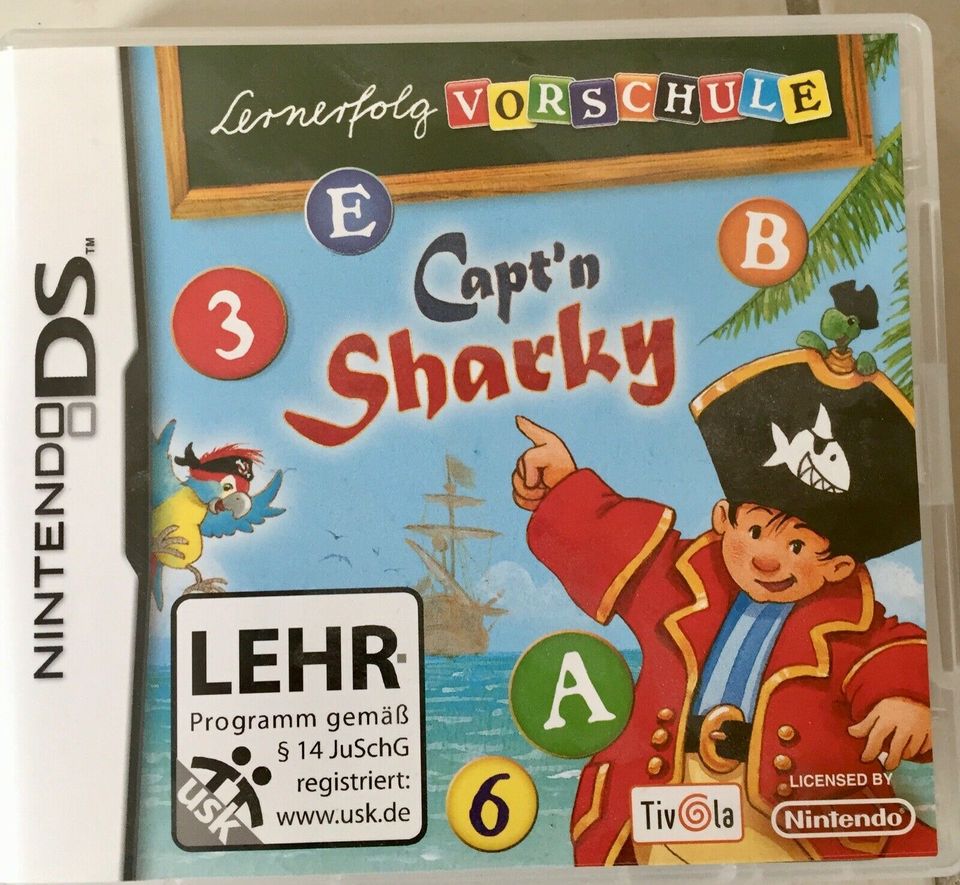 Nintendo DS Spiel Capt'n Sharky - Lernerfolg Vorschule in Seeheim-Jugenheim