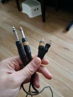 Cinch auf 6,3 mm Klinkenstecker Kabel, 1 m lang. Bayern - Krailling Vorschau