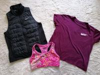 nike, running weste S, bustierXs und crop tshirt XL, top, ab Sachsen - Pegau Vorschau