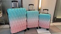 3 in 1 Reisekoffer in Pink-Türkis mit Glanzeffekt Düsseldorf - Derendorf Vorschau