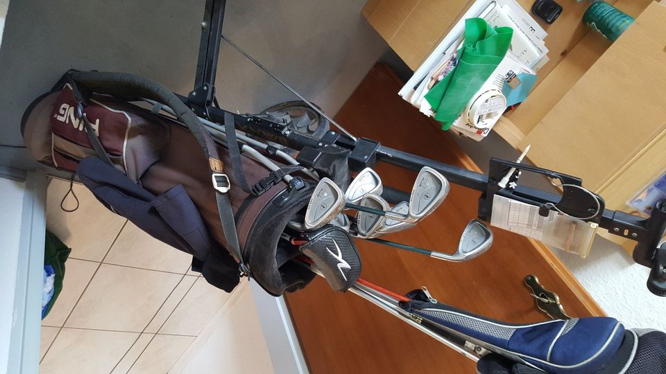 2 xGolf Bag + Trolley mit a. Schlägern + Bälle KplSet a. für Anf. in Nürnberg (Mittelfr)