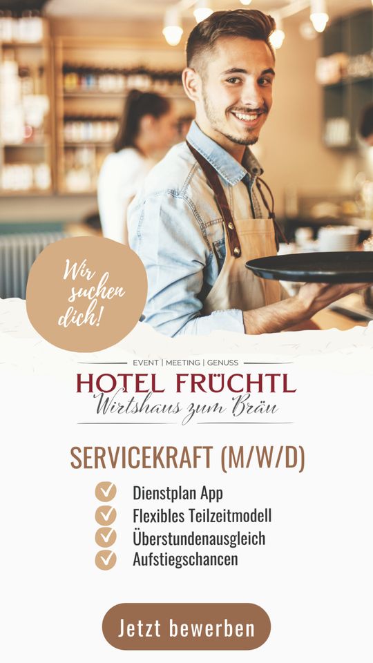 Kellner, Bedienung, Hotelfachmann (m/w/d) in Zandt