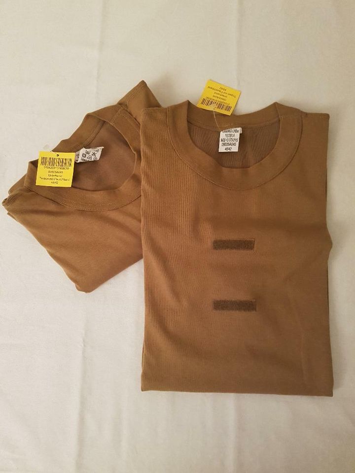 Bundeswehr - Tropen T-Shirt - 2 x Größe 48 ( M ) - Beige - NEU in Mittenwald