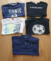 5 T-Shirt Shirts Gr. 152 Marken Paket UCB Benetton G-Star Sonic Hessen - Neuberg Vorschau