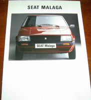 1986 Prospekt SEAT MALAGA L/GL/GLX/LD/GLD 12 Seiten PORTOFREI Nordrhein-Westfalen - Moers Vorschau