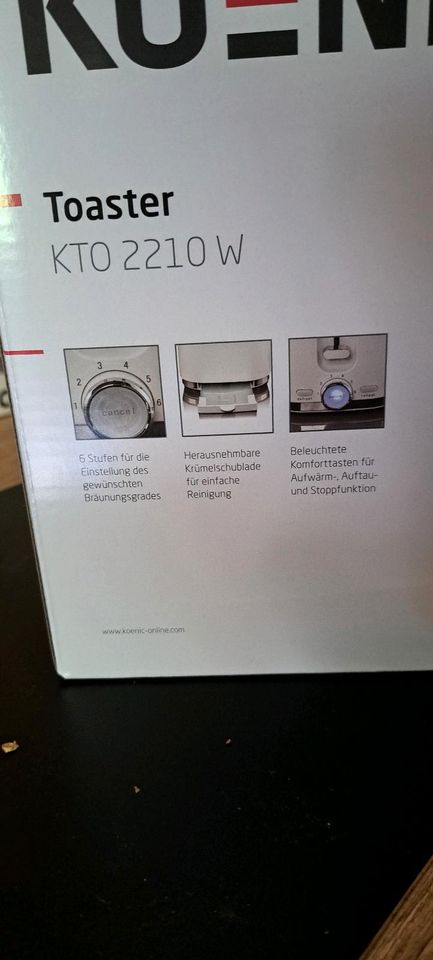Könic wasserkocher 1l und toaster ovp. in Hannover
