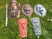 Konvolut Masken Figuren Dekoration Garten Terrasse Brunnen Nordrhein-Westfalen - Hürth Vorschau