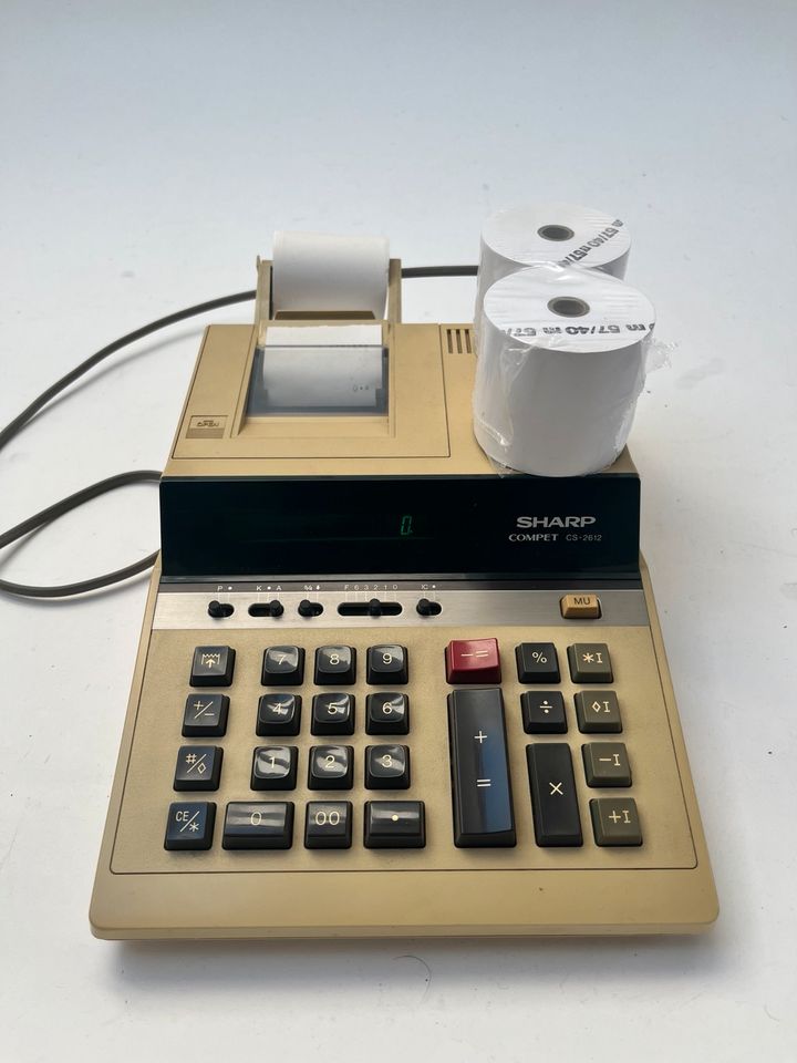 Sharp CALCULATOR CS 2612 Tischrechner Rechenmaschine in Schwarme