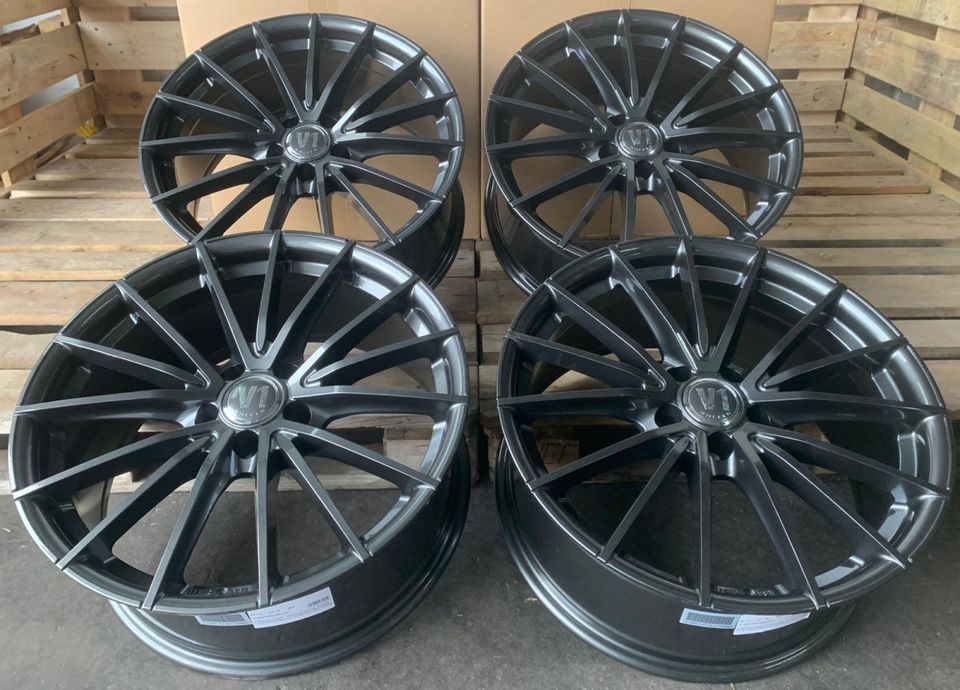 V1 Wheels V2 Felgen 18 Zoll Grau für Aiways U5 Audi A4 8D B5 8E 8H B6 B7 QB6 B8 8K B9 F4 A5 B8 8K A6 4B 4F 4G Avant F2 C8 A7 4G A8 4E 4H F8 Q2 GA Q3 Q5 8R FY TT 8J 8S MG EHS MG4 ZS EV MG5 ET35 5/112 in Rodgau