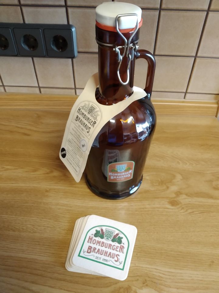 2 Liter Biersiphon Bierflasche Brauhaus Homburg in Waldmohr