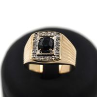 Diamant Ring 585 14 Karat Saphir Gelbgold 0,15 ct Nordrhein-Westfalen - Gelsenkirchen Vorschau