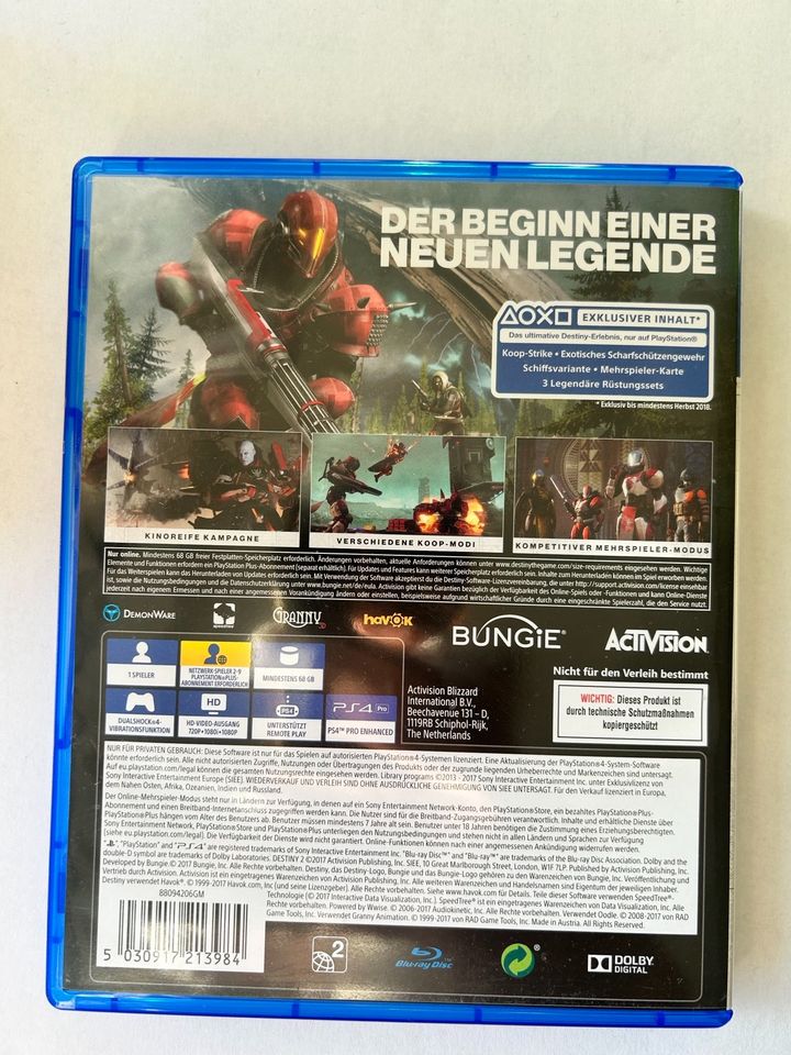 Desteny 2 / PS4 Spiel in Erftstadt
